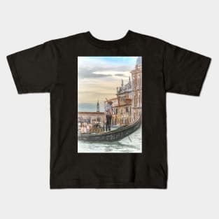 Gondola On The Grand Canal Venice Kids T-Shirt